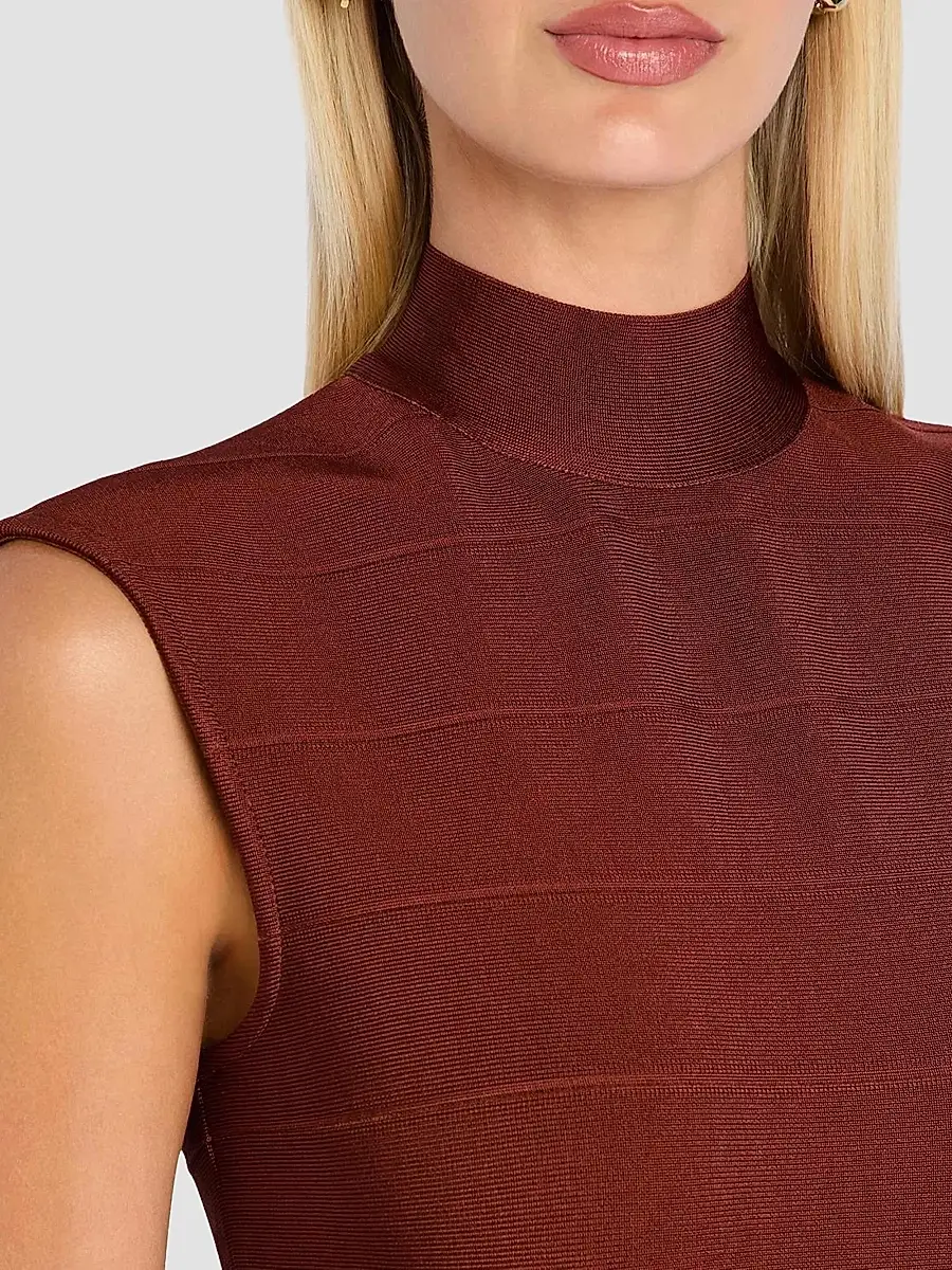 Retrofête Women's Delyth Knit Fit & Flare Mini Dress | Thumbnail 6 Retrofête Women's Delyth Knit Fit & Flare Mini Dress | Thumbnail 6