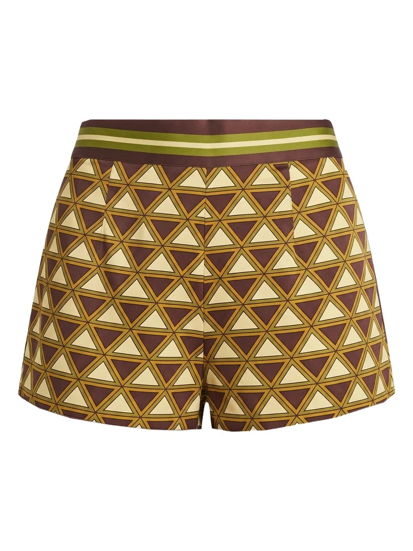 Women's Kourt Printed Satin Shorts Women's Kourt Printed Satin Shorts