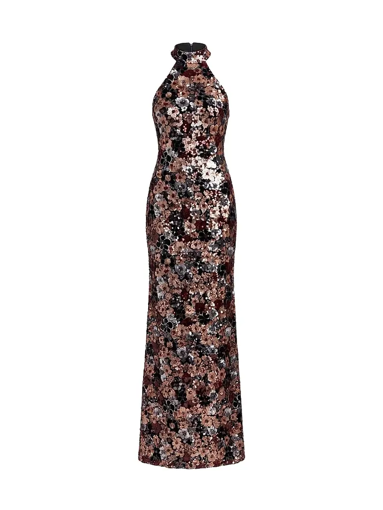 Mac Duggal Women's Sequined Column Gown