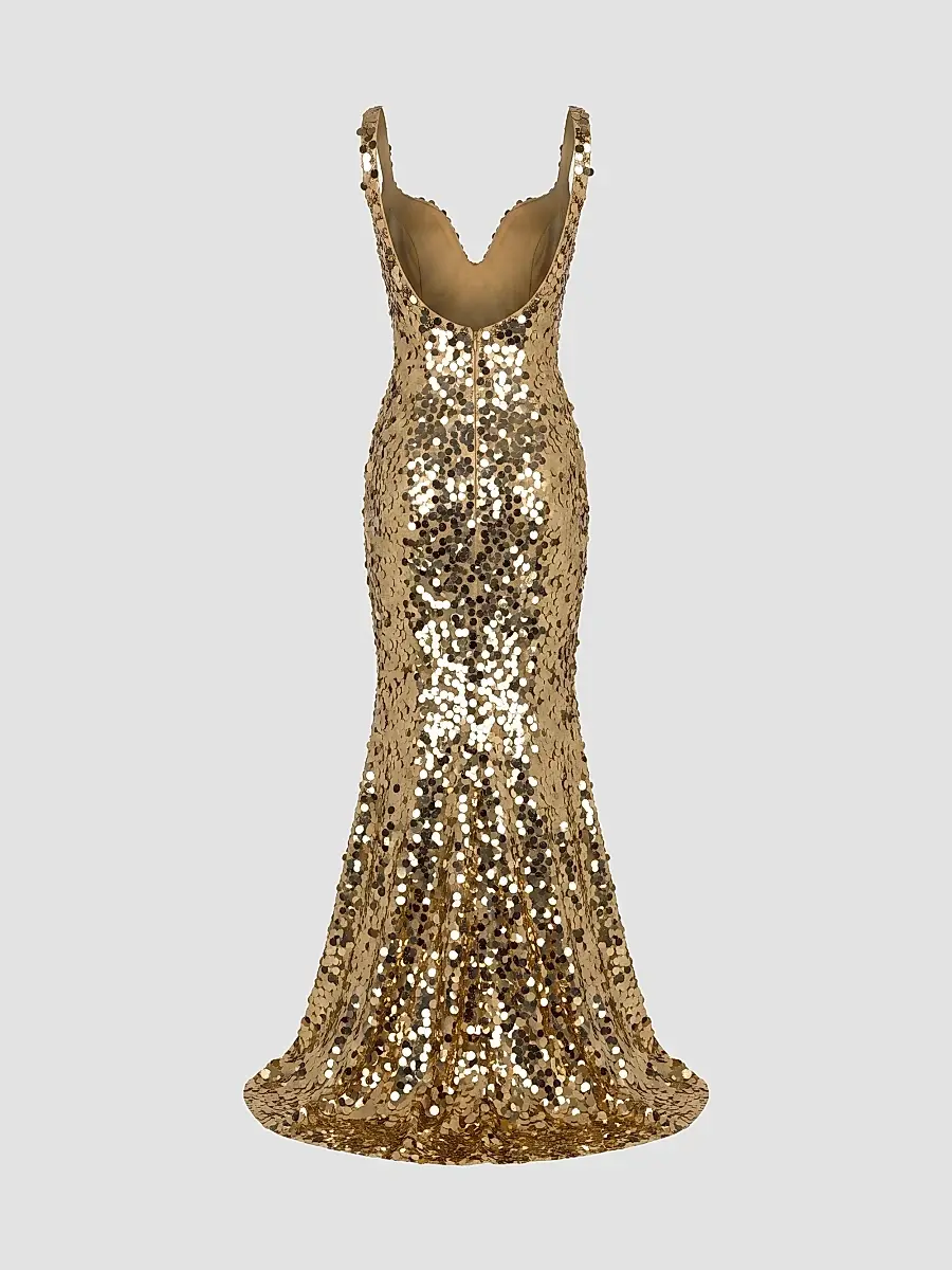 Mac Duggal Women's Sequined Mermaid Gown | Thumbnail 6 Mac Duggal Women's Sequined Mermaid Gown | Thumbnail 6