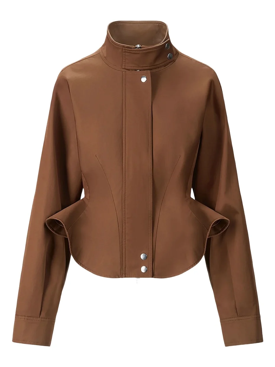 Women's Archie Cotton Peplum Jacket Women's Archie Cotton Peplum Jacket