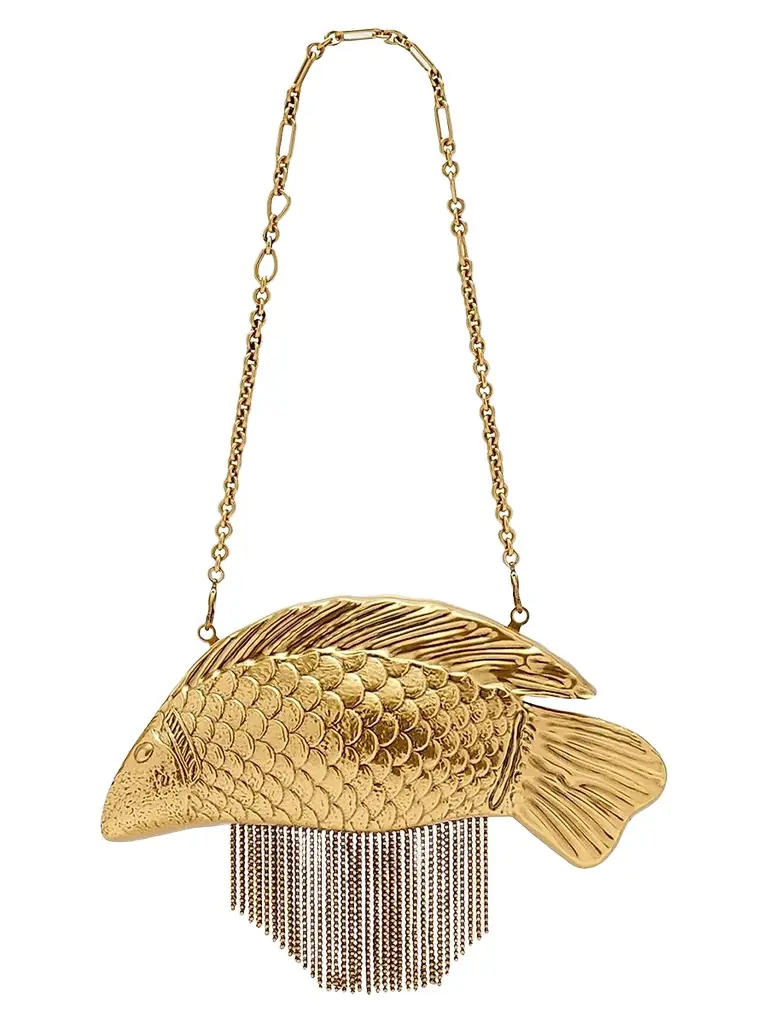 Cult Gaia Women's Neemo Metallic Clutch