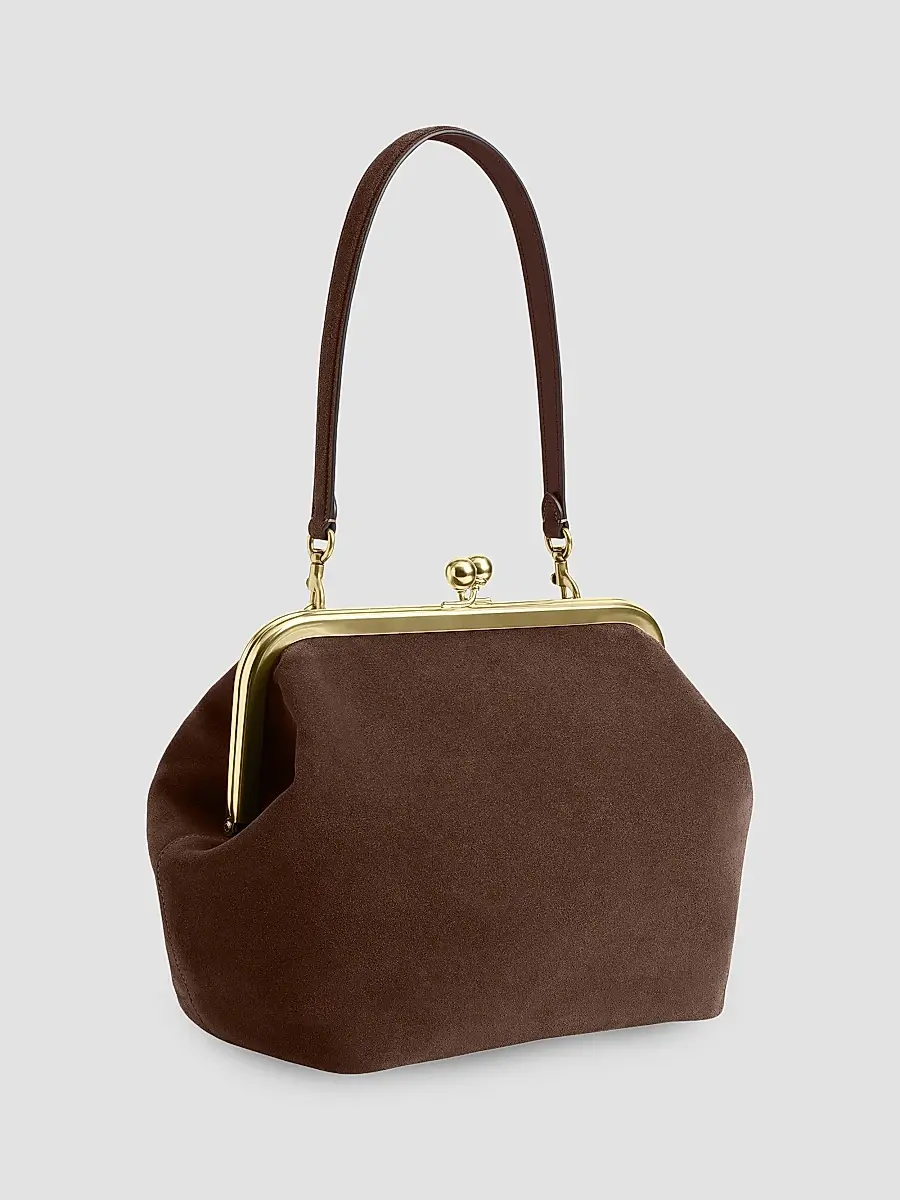 Coach Women's Frame Suede Shoulder Bag | Thumbnail 9 Coach Women's Frame Suede Shoulder Bag | Thumbnail 9