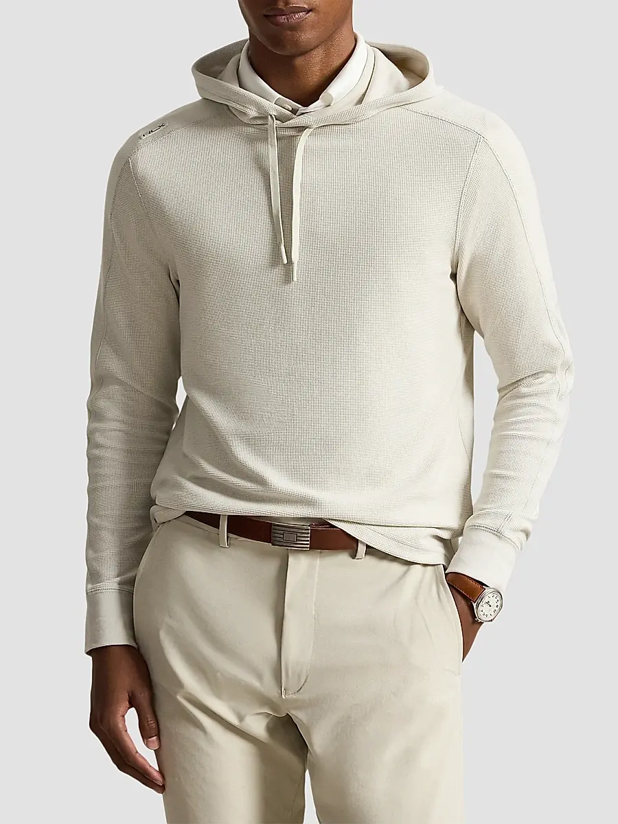 Polo Ralph Lauren Men's RLX Waffle-Knit Hoodie | Thumbnail 4