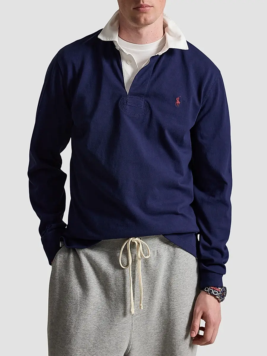 Polo Ralph Lauren Men's The Iconic Rugby Shirt | Thumbnail 4 Polo Ralph Lauren Men's The Iconic Rugby Shirt | Thumbnail 4
