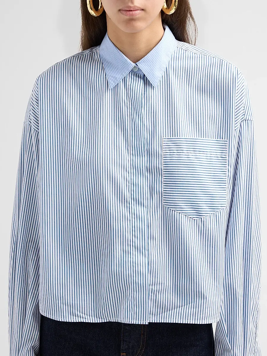 rag & bone Women's Marin Multi-Striped Cotton-Poplin Shirt | Thumbnail 5 rag & bone Women's Marin Multi-Striped Cotton-Poplin Shirt | Thumbnail 5
