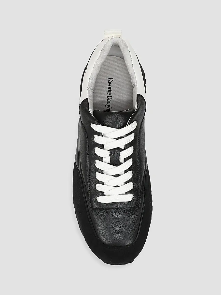 Favorite Daughter Women's Sophia Leather Low-Top Sneakers | Thumbnail 3 Favorite Daughter Women's Sophia Leather Low-Top Sneakers | Thumbnail 3