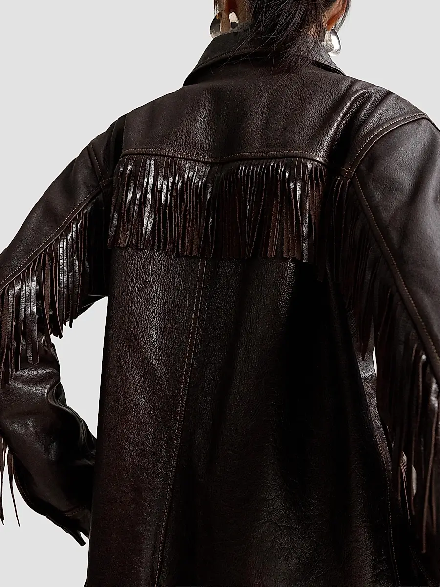 Polo Ralph Lauren Women's Leather Fringe Jacket | Thumbnail 5