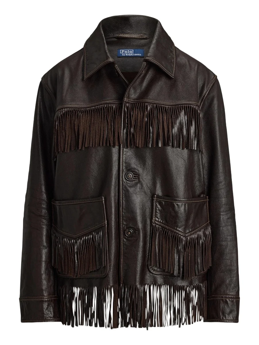 Polo Ralph Lauren Women's Leather Fringe Jacket
