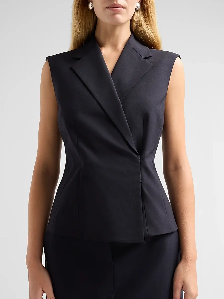Theory Women's Hourglass Blazer Vest | Thumbnail 5 Theory Women's Hourglass Blazer Vest | Thumbnail 5
