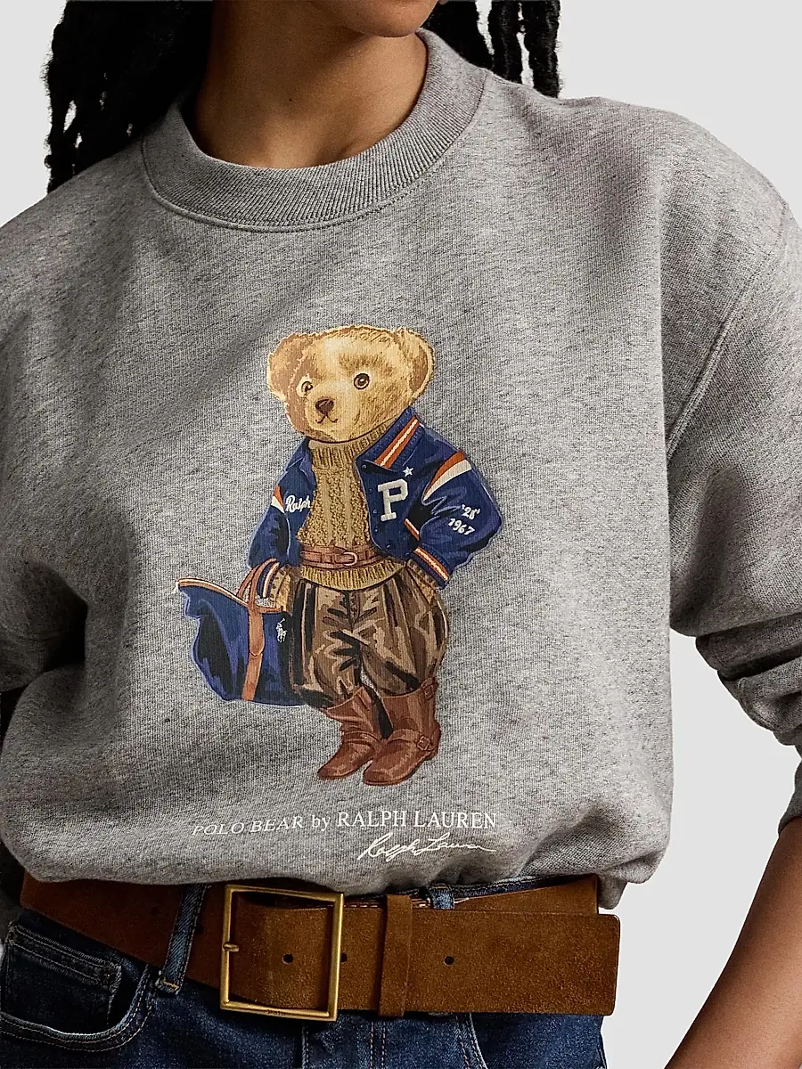 Polo Ralph Lauren Women's Polo Bear Cotton-Blend Fleece Sweatshirt | Thumbnail 5
