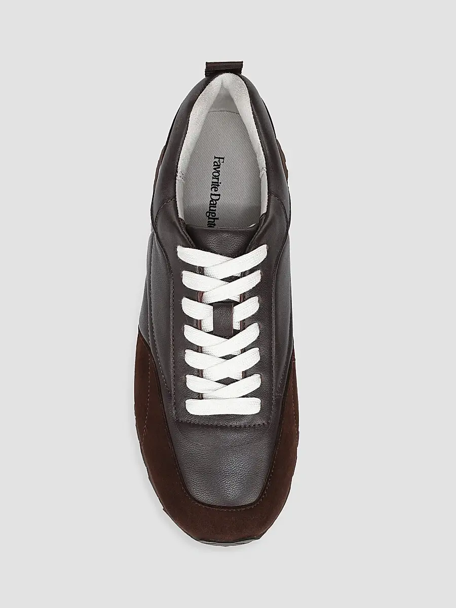 Favorite Daughter Women's Sophia Leather Low-Top Sneakers | Thumbnail 4 Favorite Daughter Women's Sophia Leather Low-Top Sneakers | Thumbnail 4