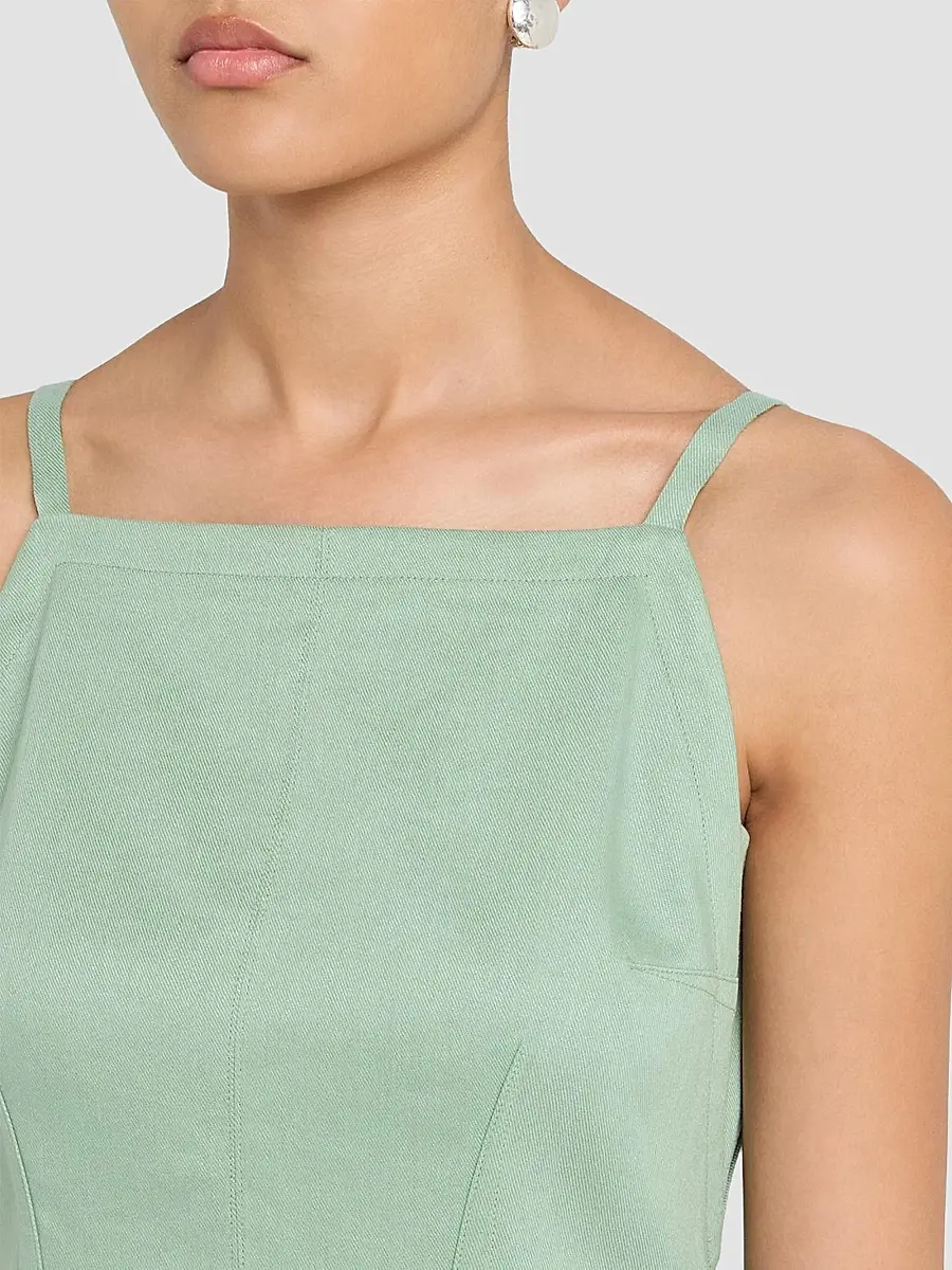 Theory Women's Linen-Blend Sleeveless Mini Dress | Thumbnail 5 Theory Women's Linen-Blend Sleeveless Mini Dress | Thumbnail 5