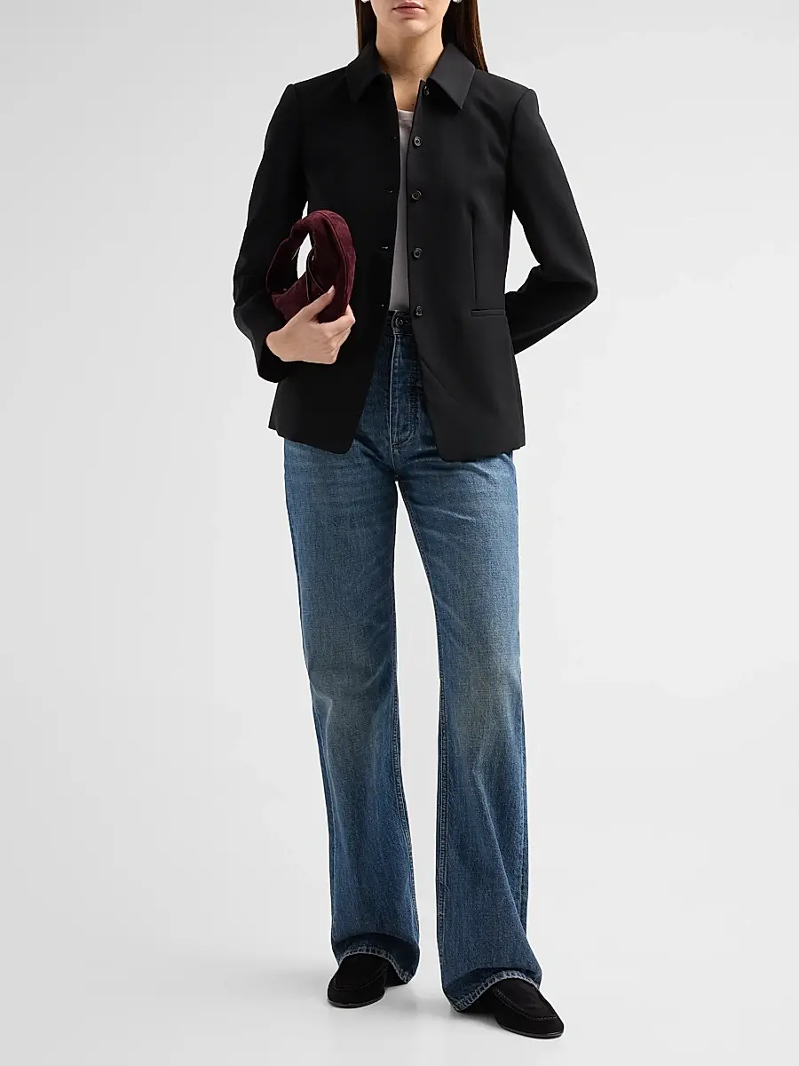 Theory Women's Slim Fit Collar Blazer | Thumbnail 2 Theory Women's Slim Fit Collar Blazer | Thumbnail 2