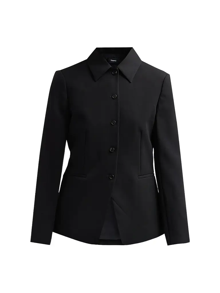 Theory Women's Slim Fit Collar Blazer