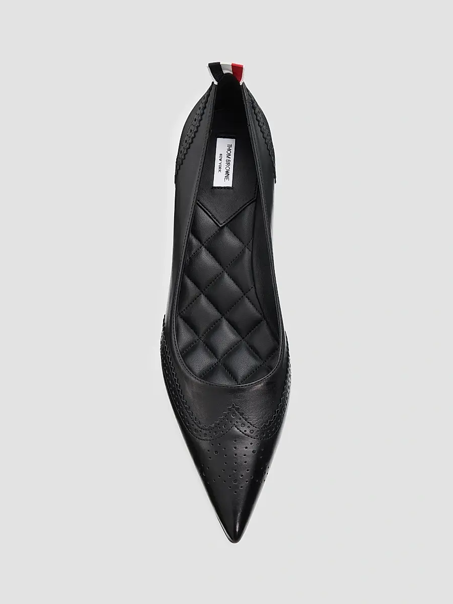 Thom Browne Women's Wingtip 50MM Leather Pumps | Thumbnail 6 Thom Browne Women's Wingtip 50MM Leather Pumps | Thumbnail 6