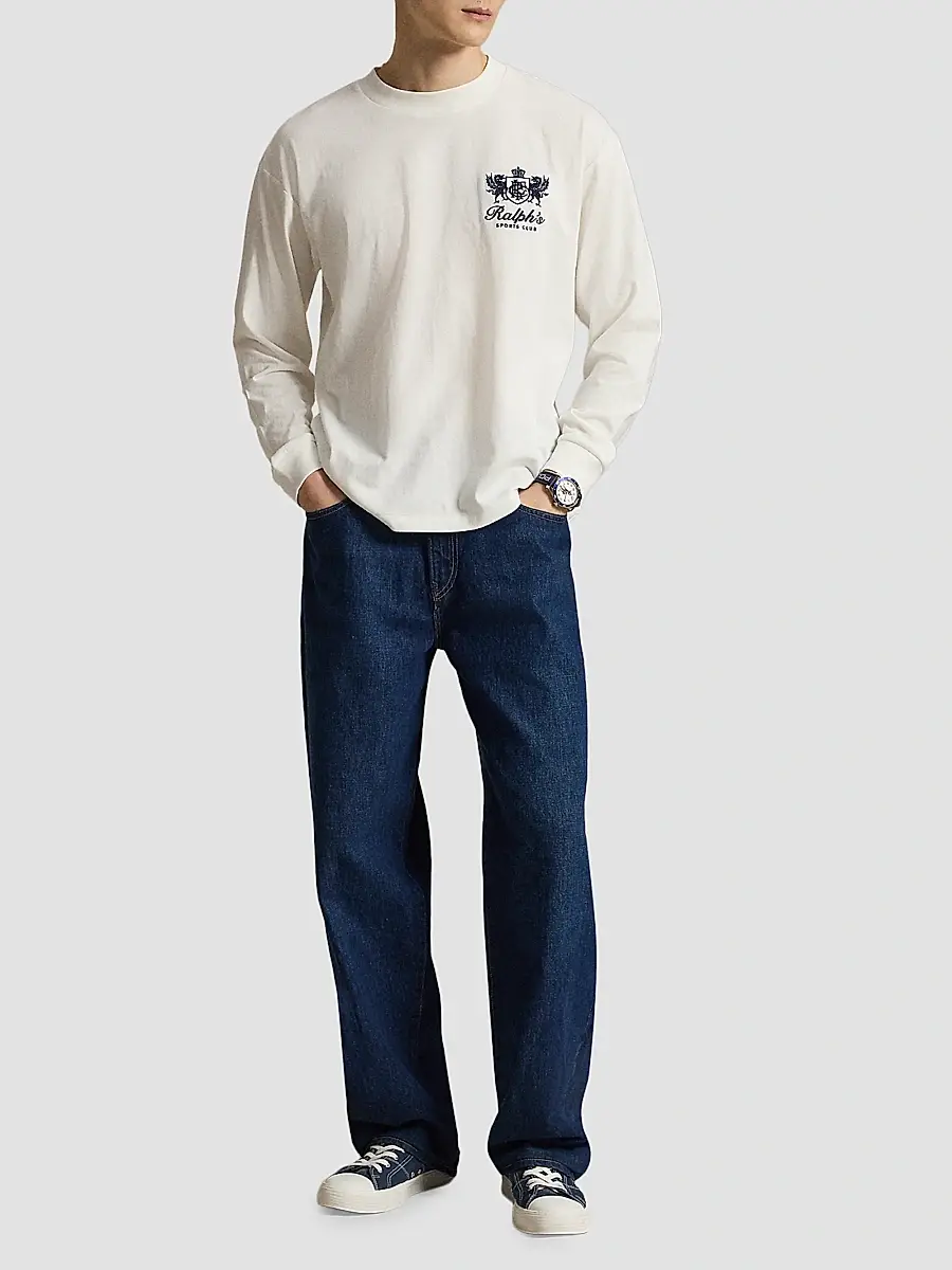 Polo Ralph Lauren Men's Relaxed-Fit Jersey Graphic T-Shirt | Thumbnail 2 Polo Ralph Lauren Men's Relaxed-Fit Jersey Graphic T-Shirt | Thumbnail 2