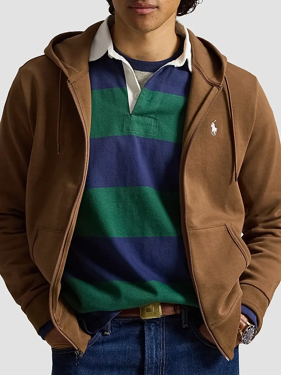Polo Ralph Lauren Men's Double-Knit Full-Zip Hoodie | Thumbnail 4