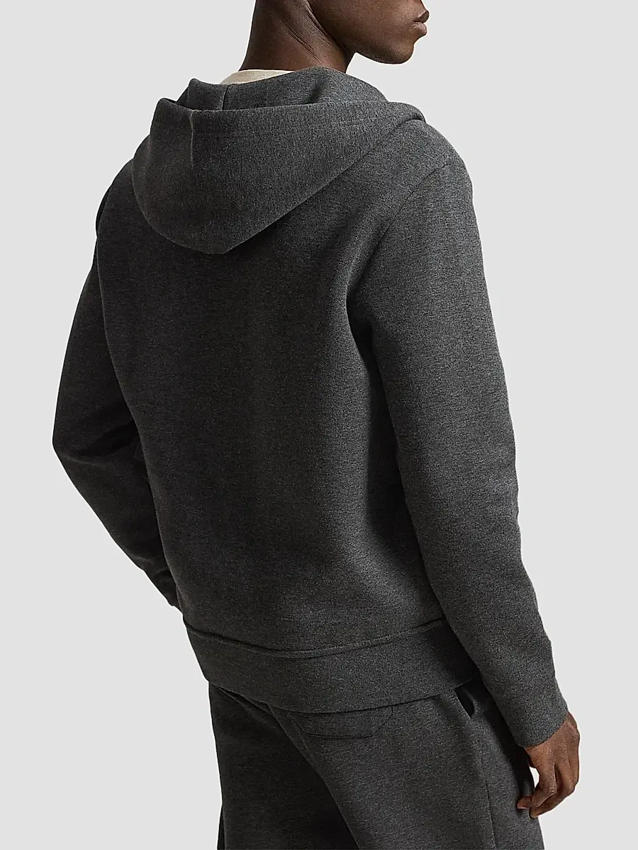 Polo Ralph Lauren Men's Double-Knit Full-Zip Hoodie | Thumbnail 3 Polo Ralph Lauren Men's Double-Knit Full-Zip Hoodie | Thumbnail 3