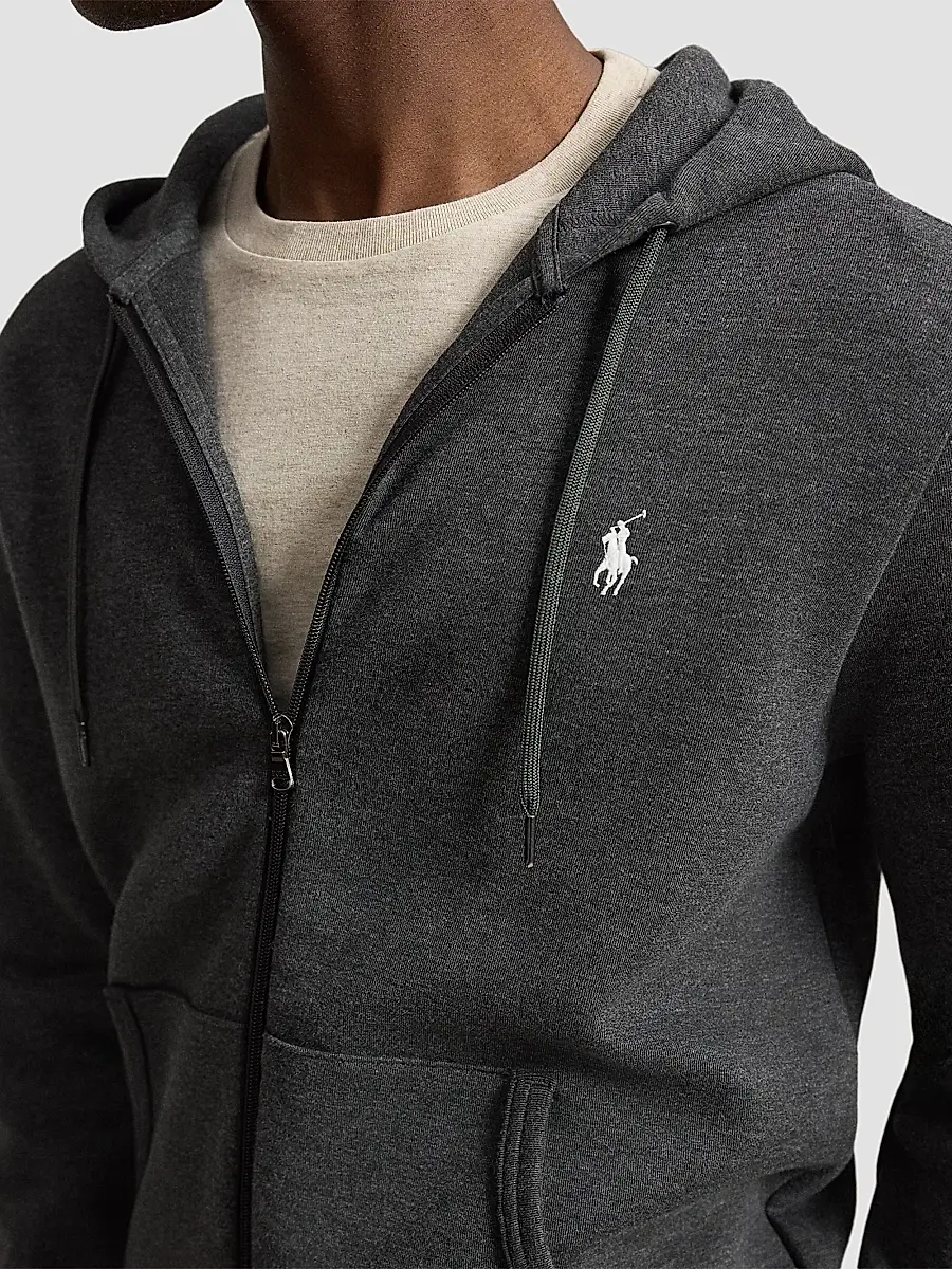 Polo Ralph Lauren Men's Double-Knit Full-Zip Hoodie | Thumbnail 5 Polo Ralph Lauren Men's Double-Knit Full-Zip Hoodie | Thumbnail 5