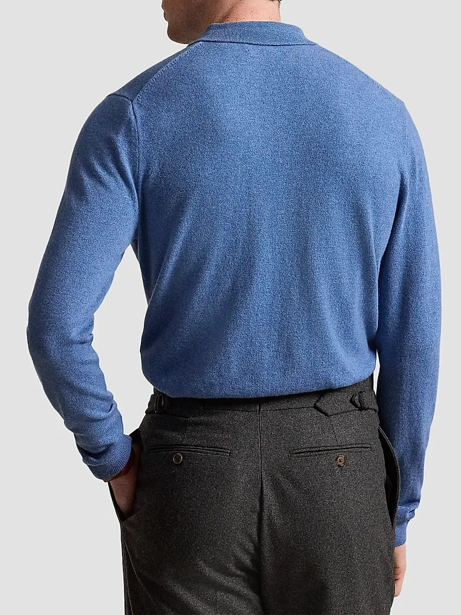 Polo Ralph Lauren Men's Wool Polo-Collar Sweater | Thumbnail 3 Polo Ralph Lauren Men's Wool Polo-Collar Sweater | Thumbnail 3