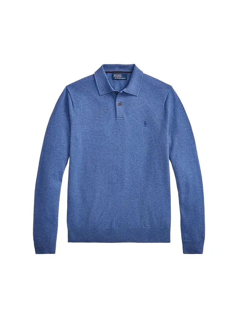 Polo Ralph Lauren Men's Wool Polo-Collar Sweater | Image 1 Polo Ralph Lauren Men's Wool Polo-Collar Sweater | Image 1