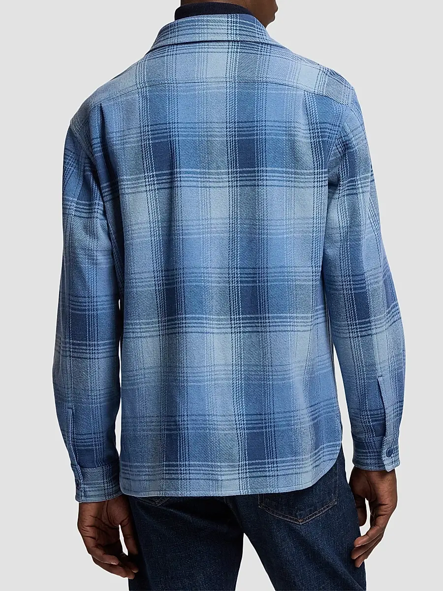 Ralph Lauren Purple Label Men's Plaid Cotton-Cashmere Shirt Jacket | Thumbnail 3