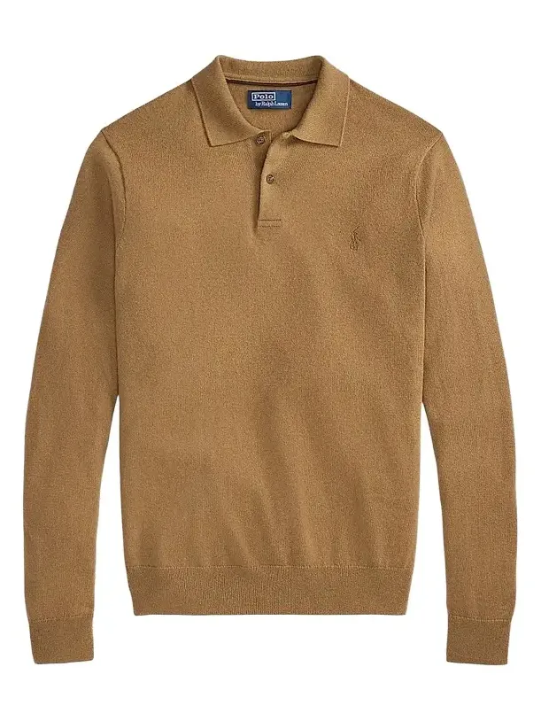 Men's Wool Polo-Collar Sweater
