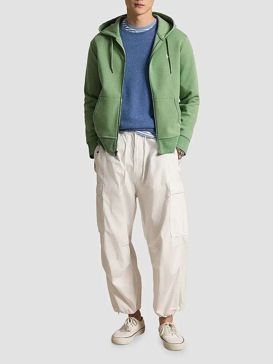 Polo Ralph Lauren Men's Double-Knit Full-Zip Hoodie | Thumbnail 2 Polo Ralph Lauren Men's Double-Knit Full-Zip Hoodie | Thumbnail 2