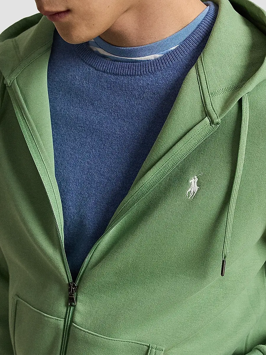 Polo Ralph Lauren Men's Double-Knit Full-Zip Hoodie | Thumbnail 5 Polo Ralph Lauren Men's Double-Knit Full-Zip Hoodie | Thumbnail 5