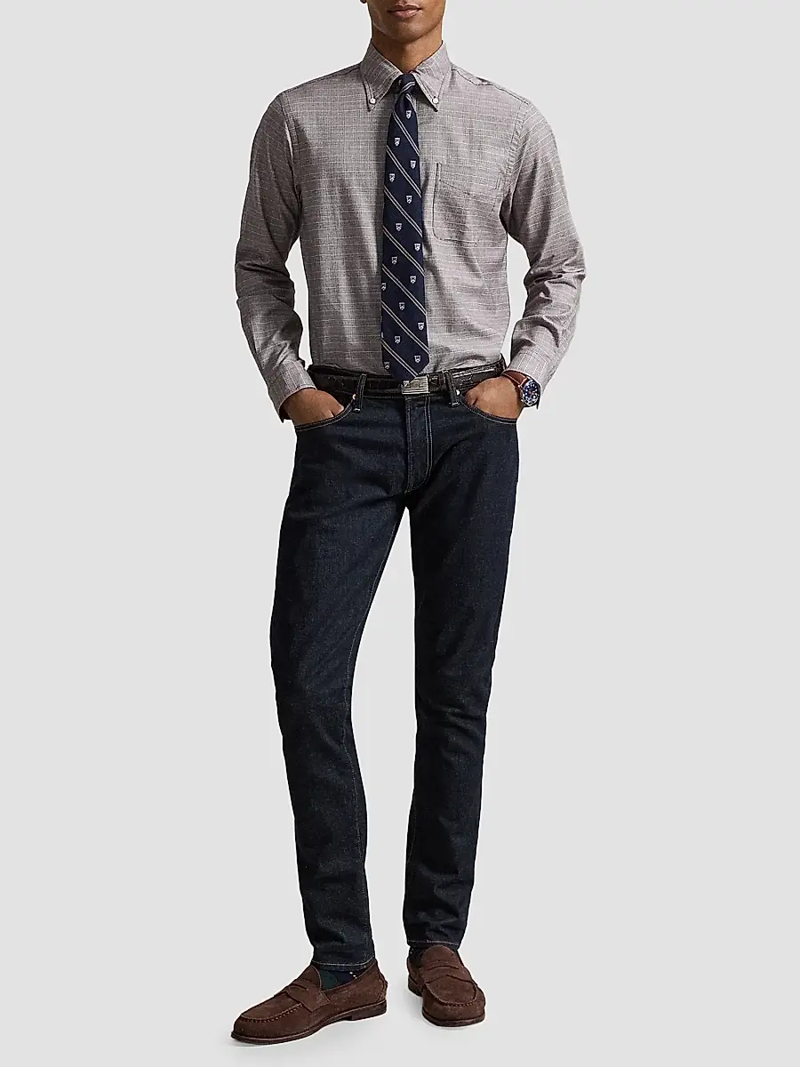 Polo Ralph Lauren Men's Checked Cotton Shirt | Thumbnail 2