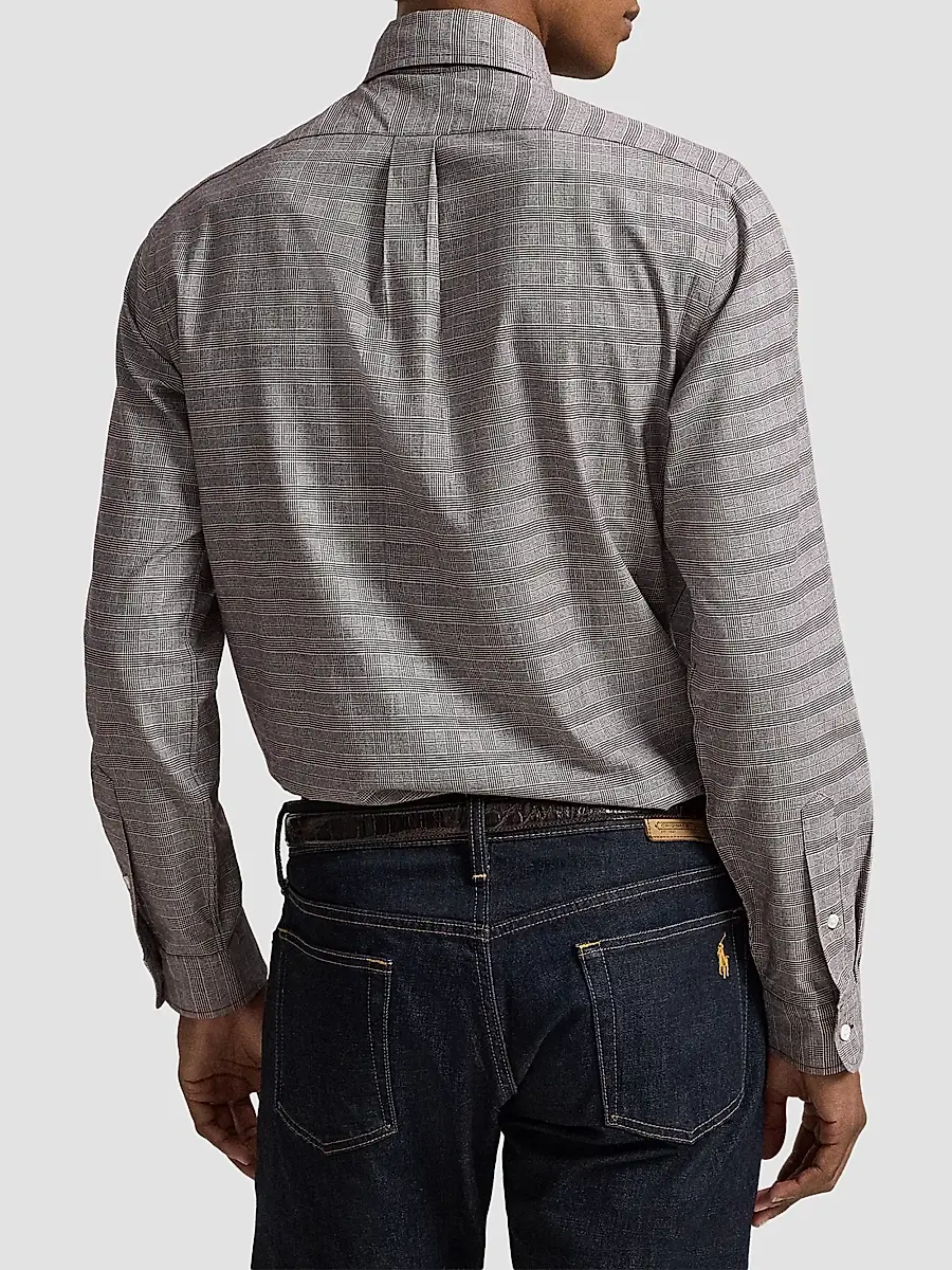 Polo Ralph Lauren Men's Checked Cotton Shirt | Thumbnail 3