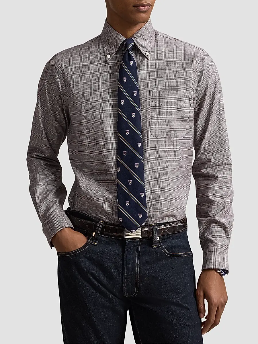 Polo Ralph Lauren Men's Checked Cotton Shirt | Thumbnail 4