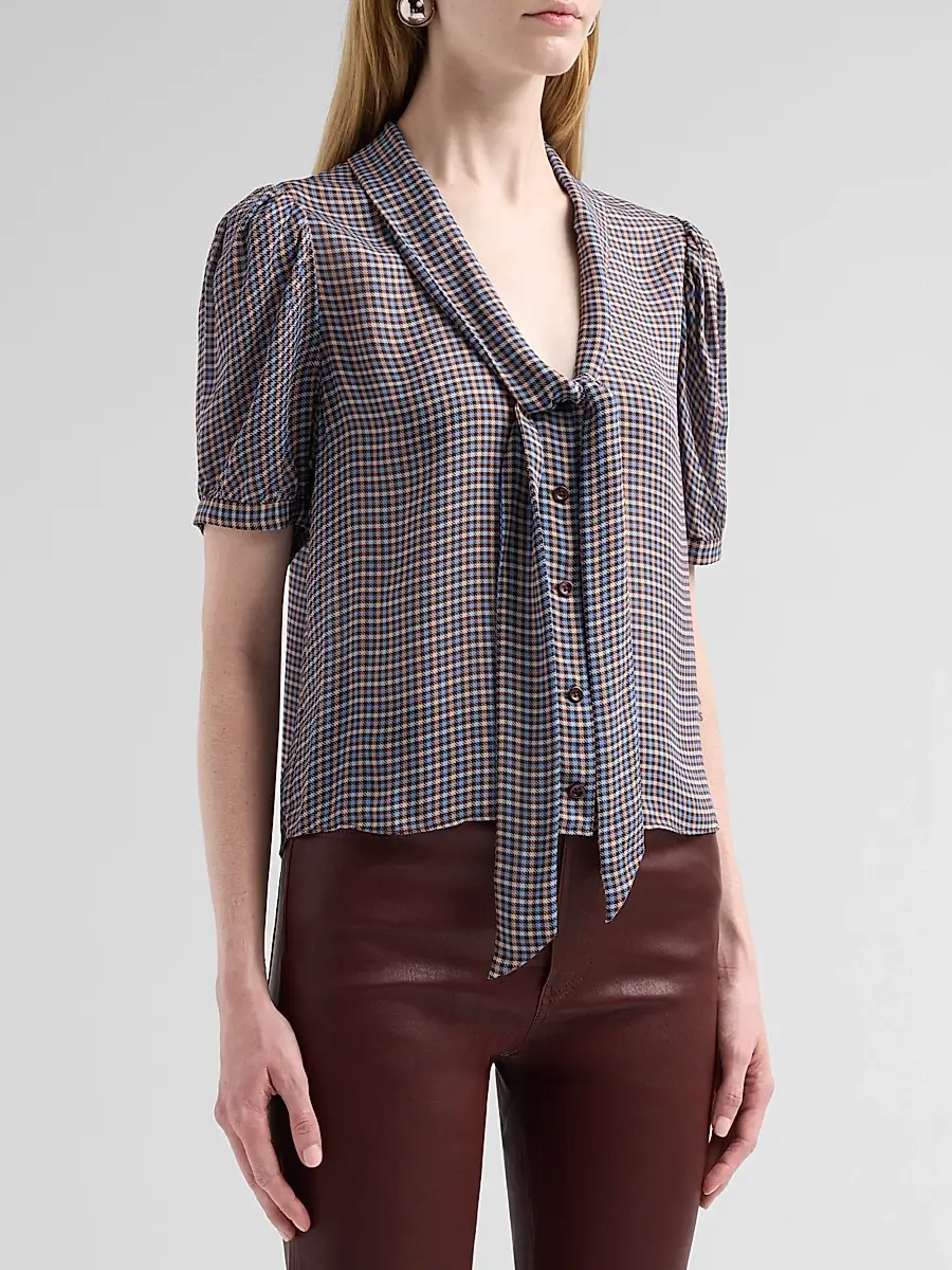 Frame Women's The Sonnet Silk Blouse | Thumbnail 4 Frame Women's The Sonnet Silk Blouse | Thumbnail 4