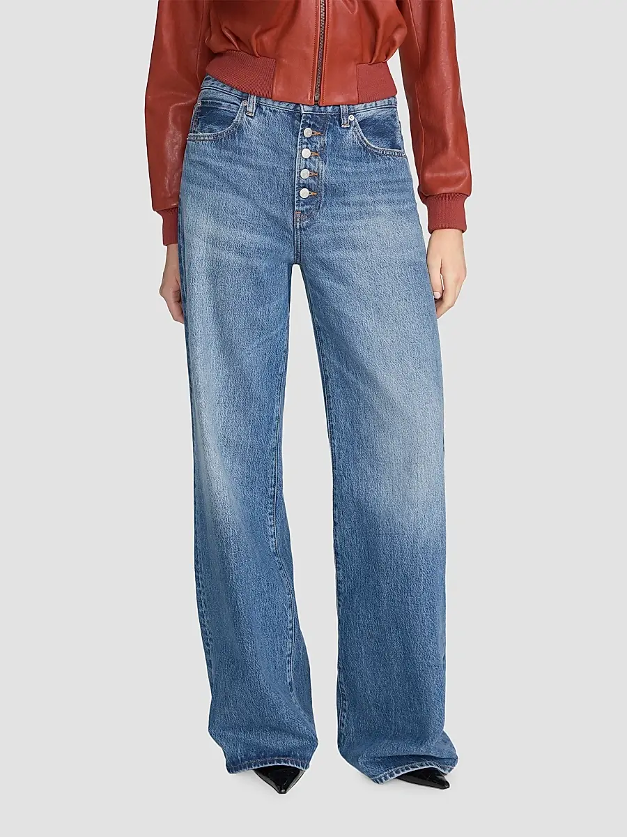 Frame Women's The Loose High-Rise Wide-Leg Jeans | Thumbnail 4 Frame Women's The Loose High-Rise Wide-Leg Jeans | Thumbnail 4