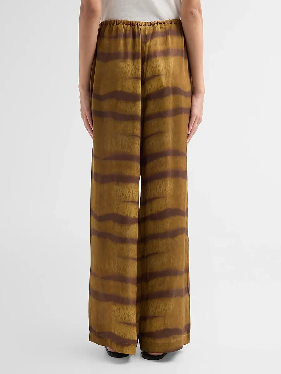Frame Women's Tiger-Striped Silk Lounge Pants | Thumbnail 3 Frame Women's Tiger-Striped Silk Lounge Pants | Thumbnail 3