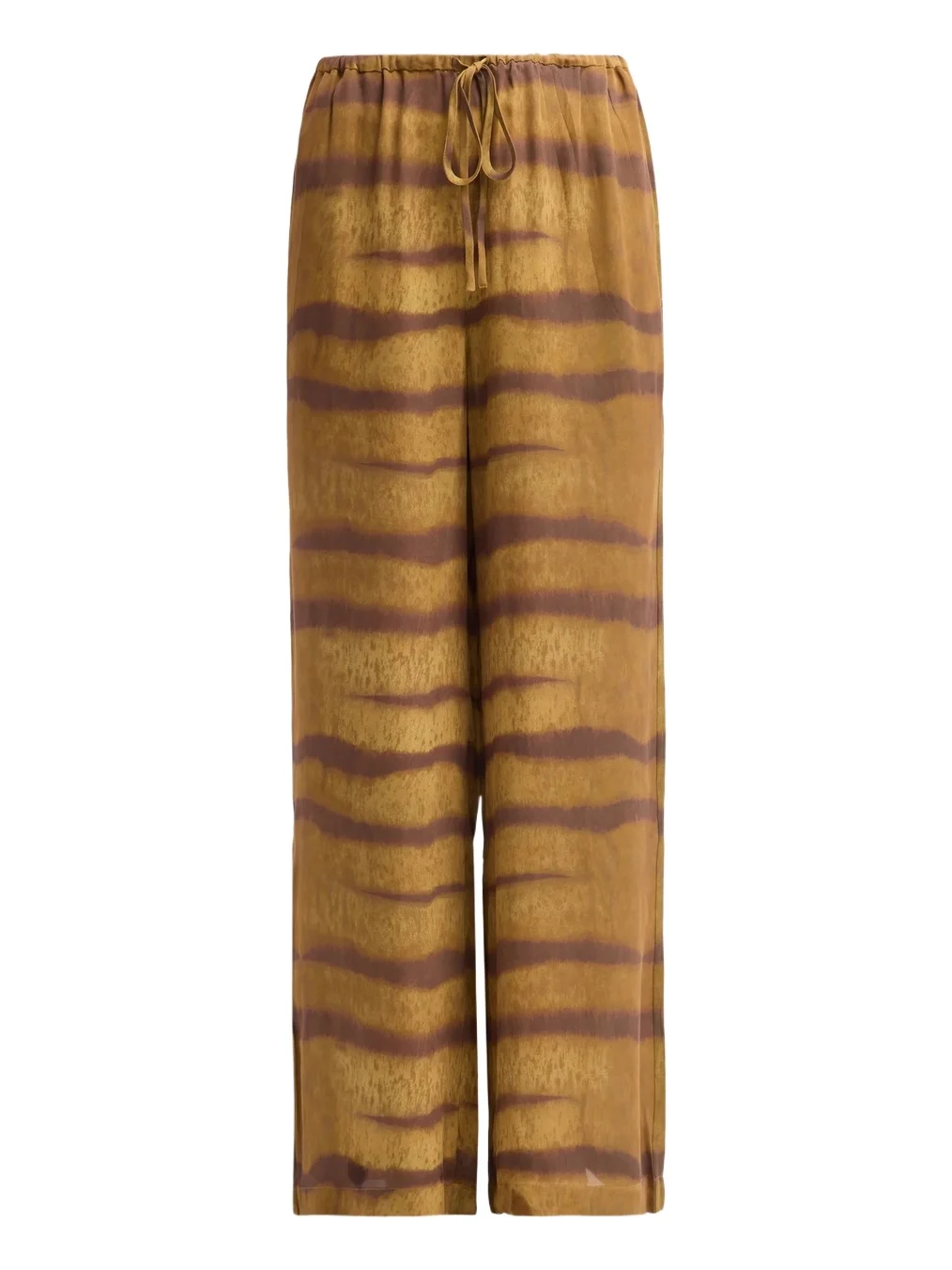 Frame Women's Tiger-Striped Silk Lounge Pants