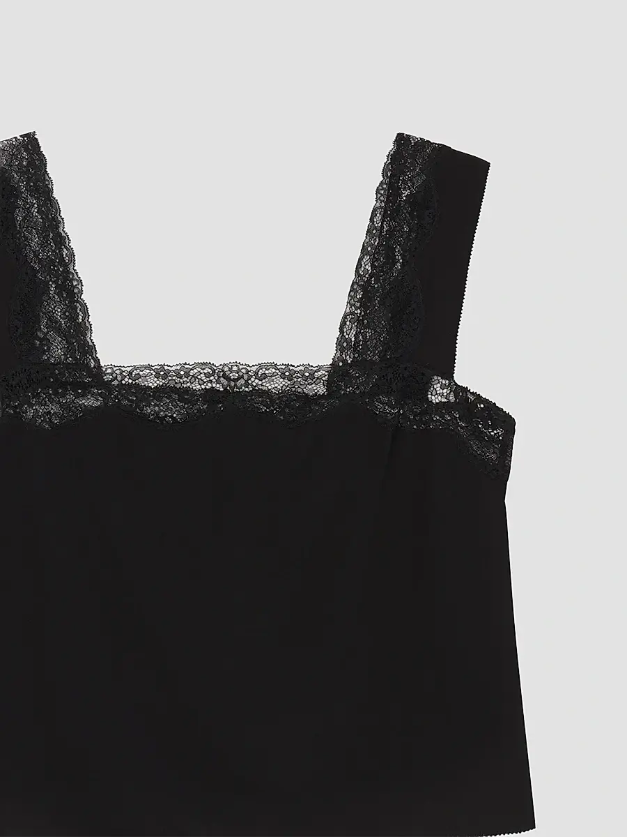 Frame Women's The Chandelier Lace-Trimmed Silk Cami Top | Thumbnail 6 Frame Women's The Chandelier Lace-Trimmed Silk Cami Top | Thumbnail 6