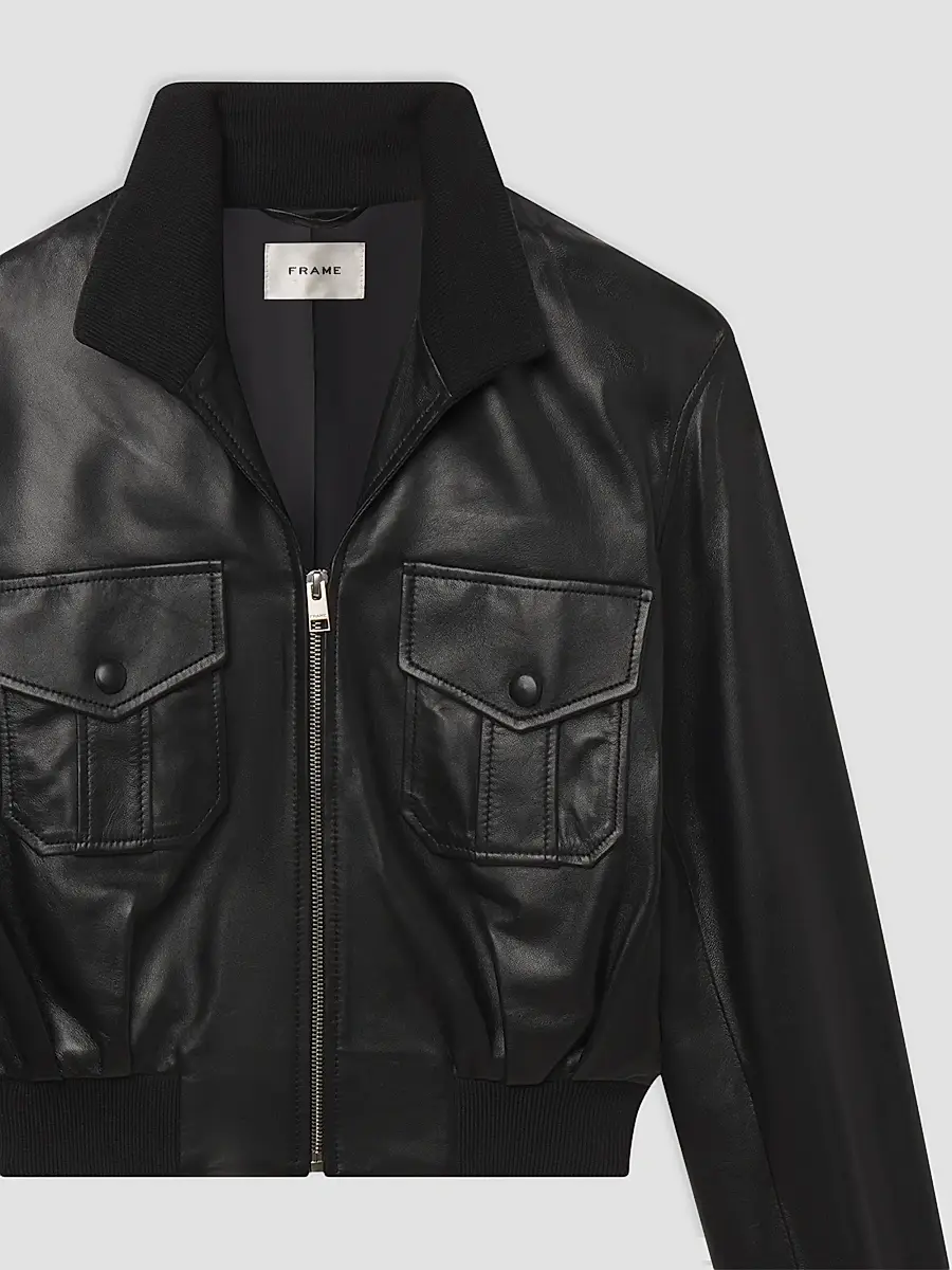 Frame Women's Ace Leather Jacket | Thumbnail 6 Frame Women's Ace Leather Jacket | Thumbnail 6