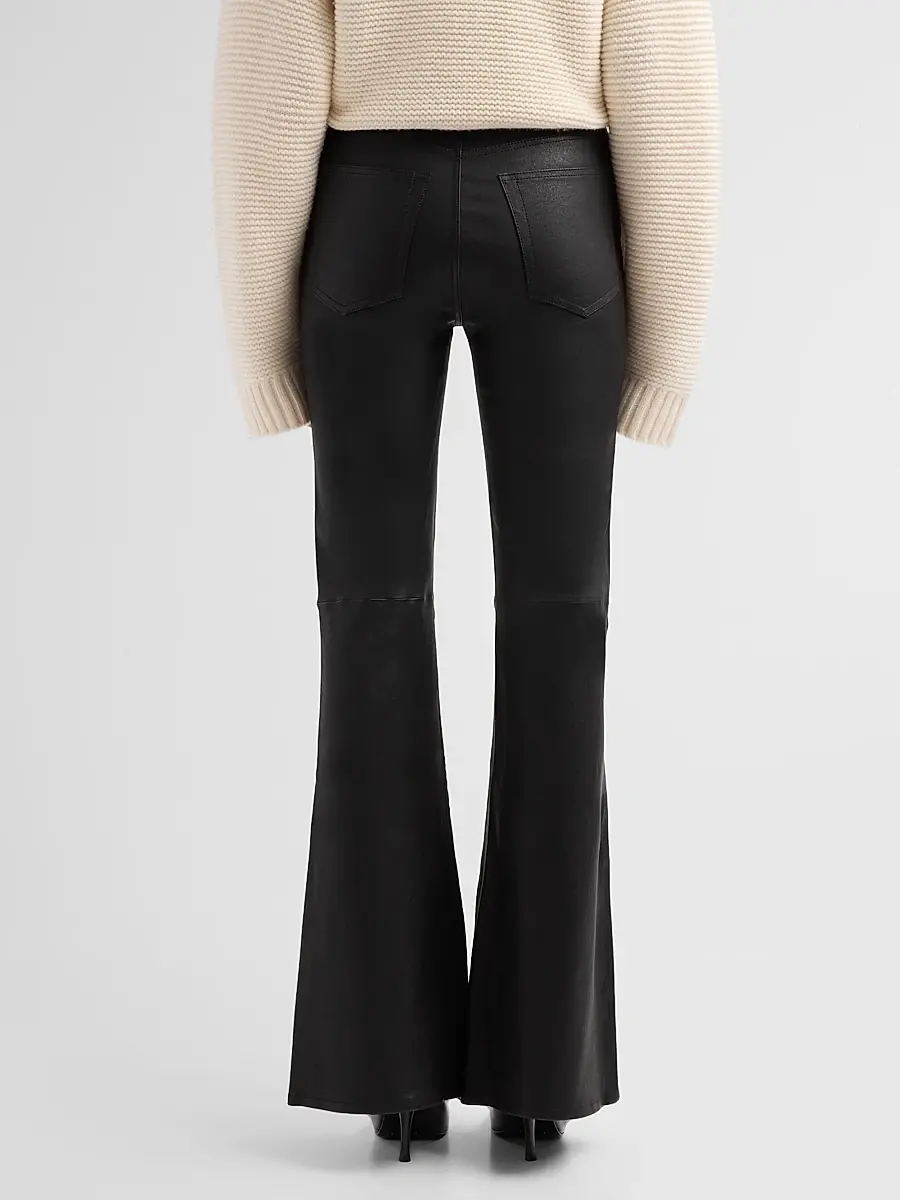 Frame Women's Leather Flared Pants | Thumbnail 3