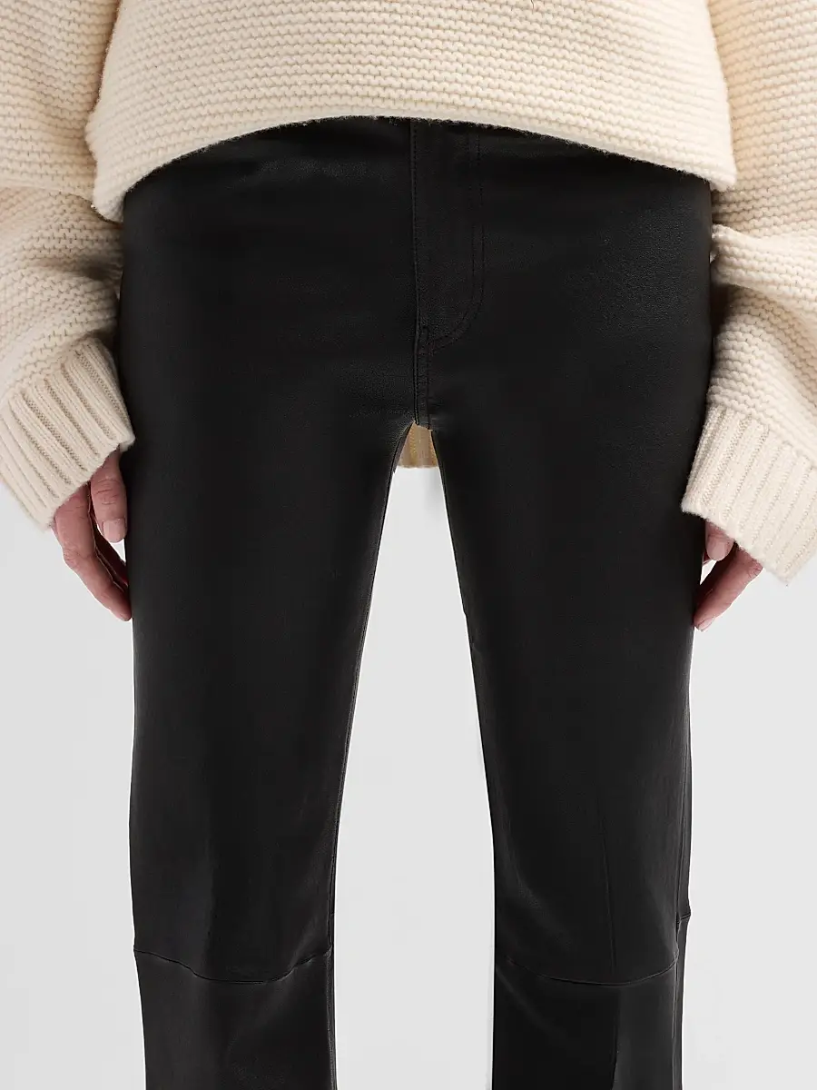Frame Women's Leather Flared Pants | Thumbnail 5