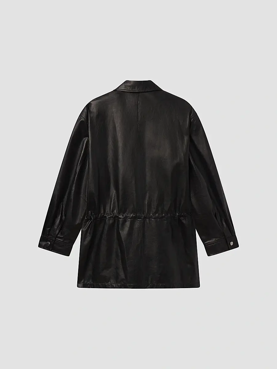 Frame Women's The Paper Leather Safari Jacket | Thumbnail 8 Frame Women's The Paper Leather Safari Jacket | Thumbnail 8