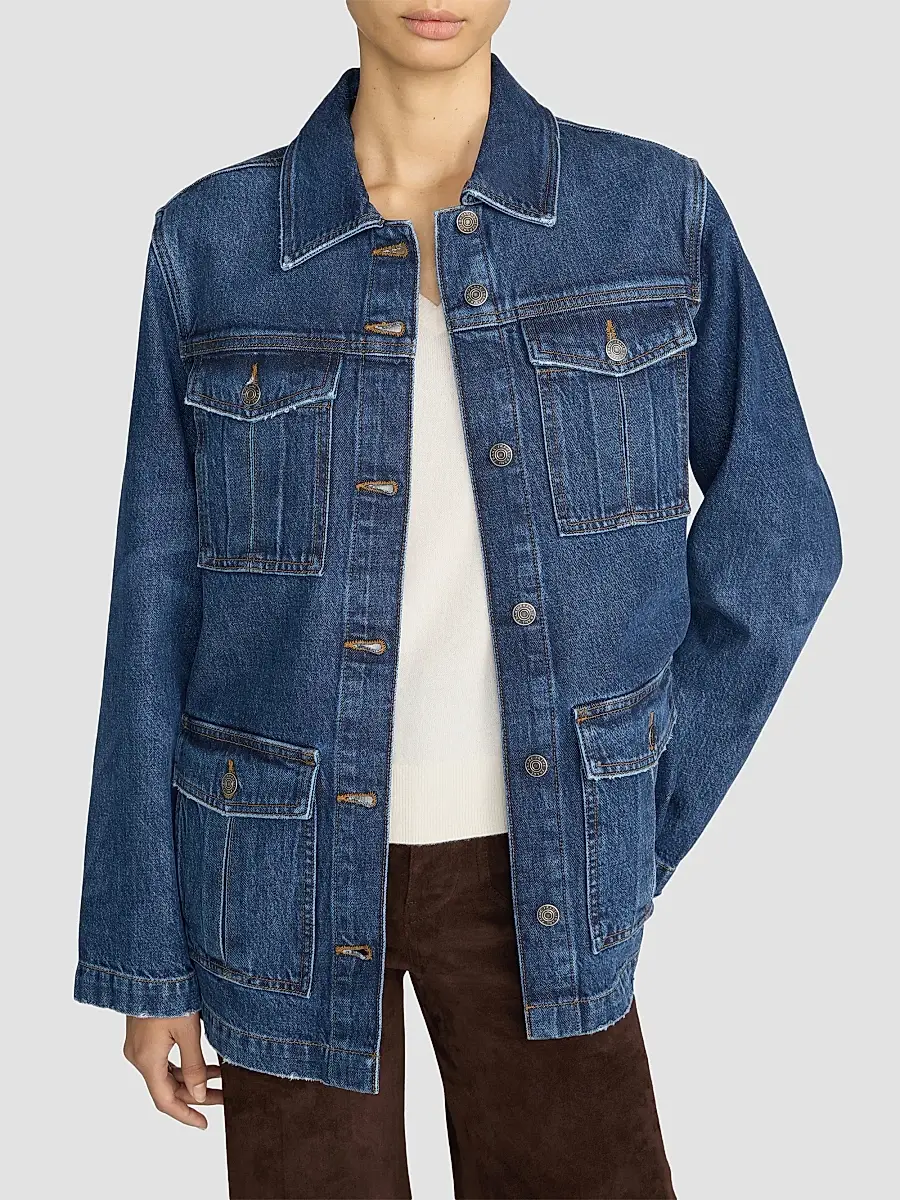 Frame Women's Denim Utility Jacket | Thumbnail 4 Frame Women's Denim Utility Jacket | Thumbnail 4