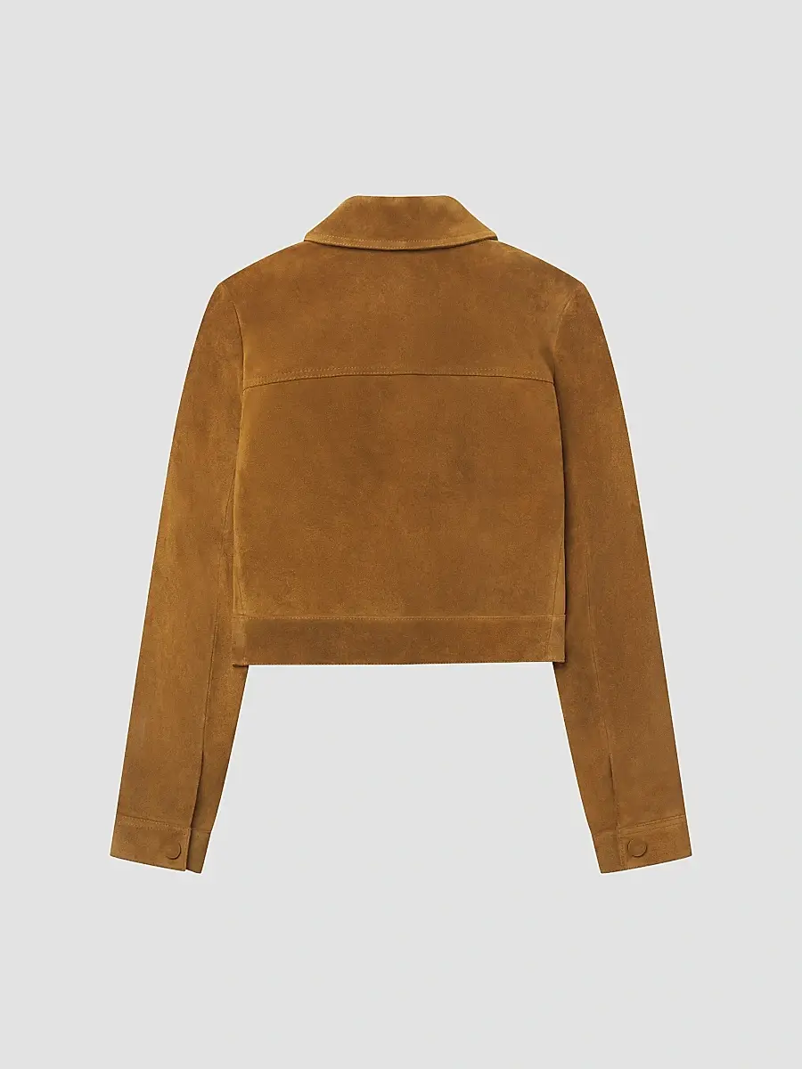 Frame Women's The Small Suede Spread-Collar Jacket | Thumbnail 9 Frame Women's The Small Suede Spread-Collar Jacket | Thumbnail 9
