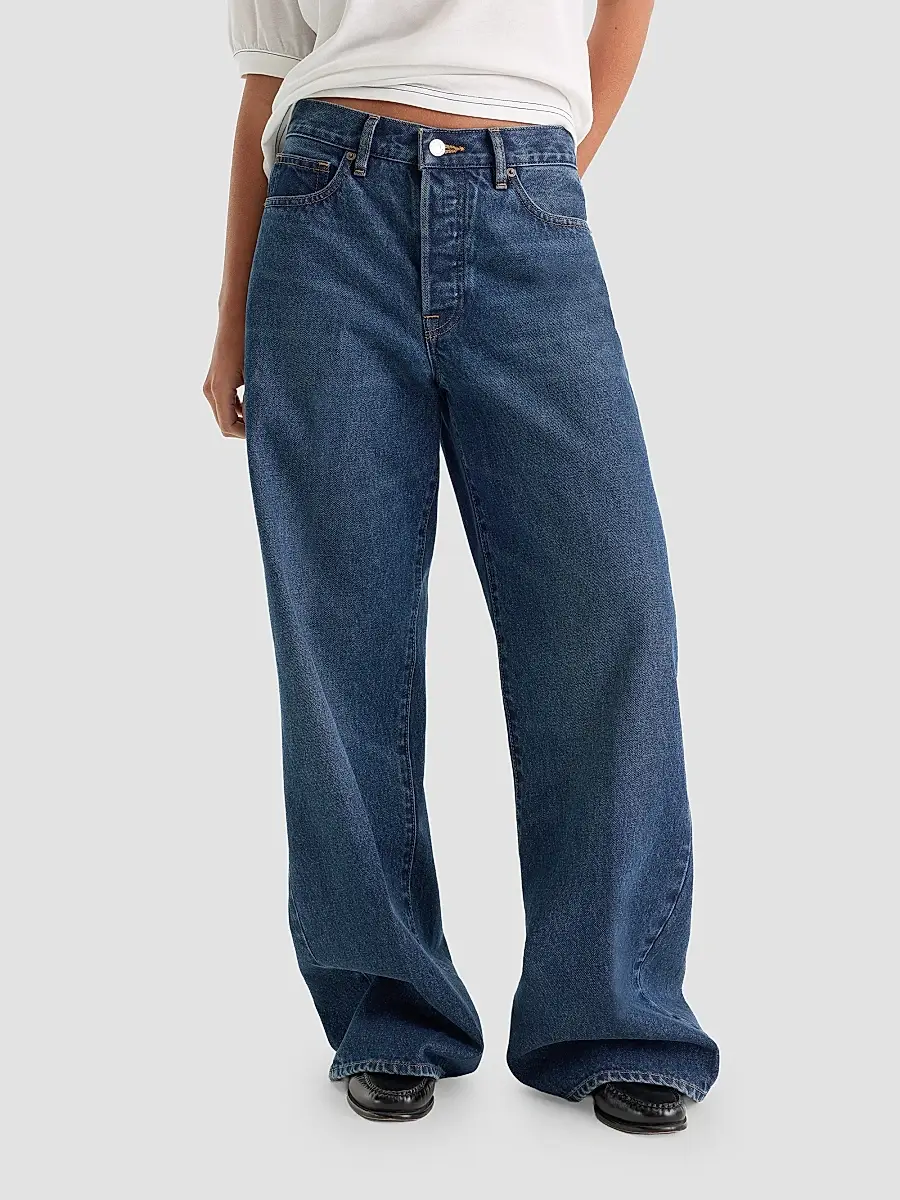GOOD AMERICAN Women's Vintage Low-Slung Baggy Jeans | Thumbnail 4 GOOD AMERICAN Women's Vintage Low-Slung Baggy Jeans | Thumbnail 4