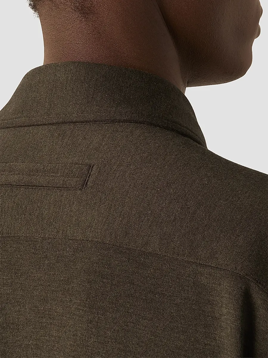 Zegna Men's Cashmere and Silk Shirt - Dark Olive Green | Thumbnail 4
