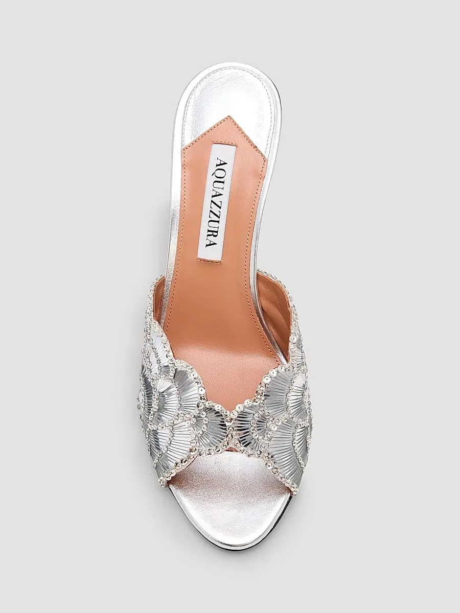 Aquazzura Women's Ce Soir 75MM Mules | Thumbnail 6 Aquazzura Women's Ce Soir 75MM Mules | Thumbnail 6