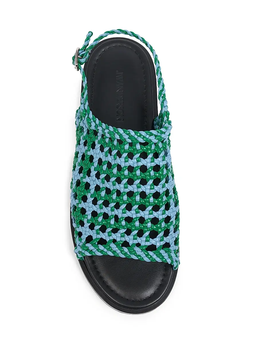 JW Anderson Women's Two-Tone Woven Sandals | Thumbnail 4 JW Anderson Women's Two-Tone Woven Sandals | Thumbnail 4