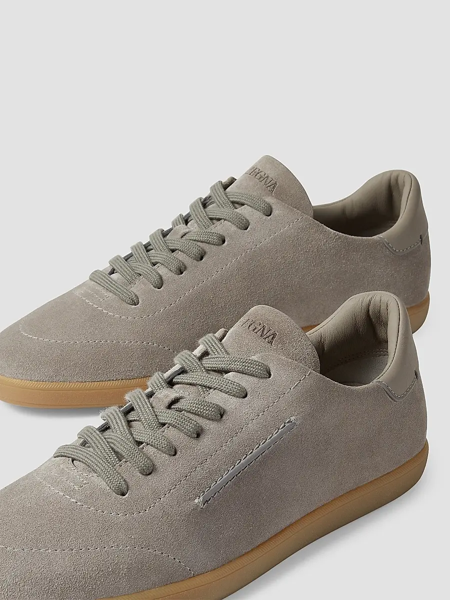 Zegna Men's 232 Suede Sneakers | Thumbnail 5 Zegna Men's 232 Suede Sneakers | Thumbnail 5
