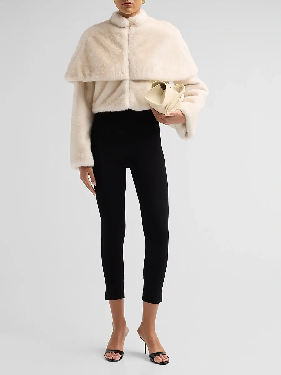 Et Ochs Women's Vlad Faux-Fur Crop Jacket | Thumbnail 2